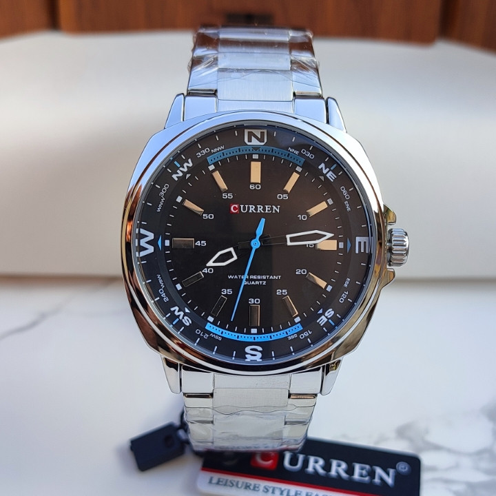 ساعت مردانه کارن نقره ای موتور ژاپن