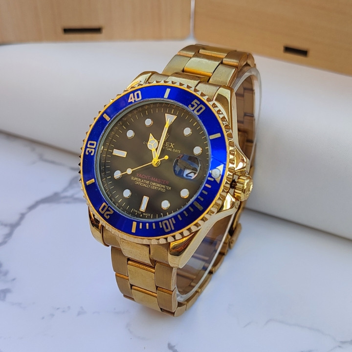 ساعت رولکس طلایی مردانه استیل