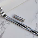 خرید دستبند استیل مردانه نقره ای رنگ ثابت