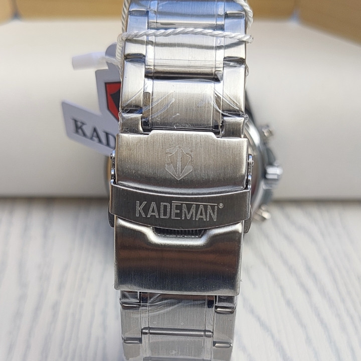 ساعت استیل نقره ای مردانه