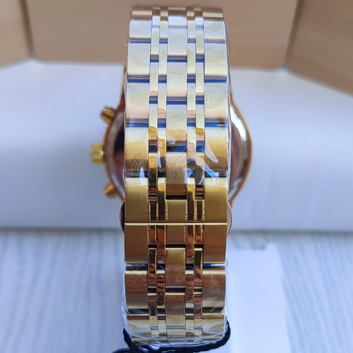 خرید ساعت استیل سیکو طلایی مردانه سه موتور