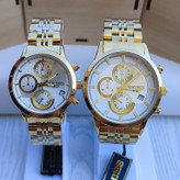 خرید ست ساعت سه موتور زنانه مردانه طلایی سیکو