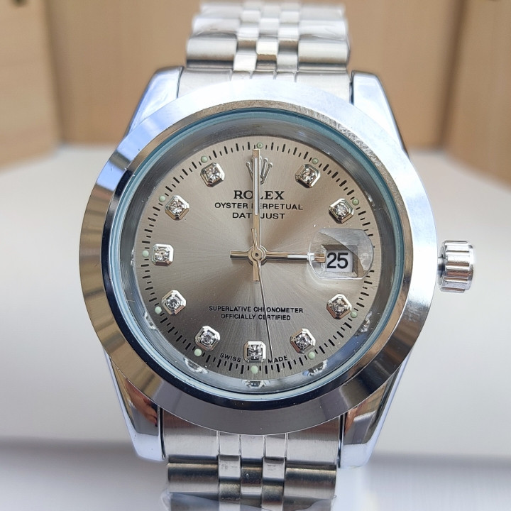 خرید ساعت رولکس مردانه نقره ای ارزان