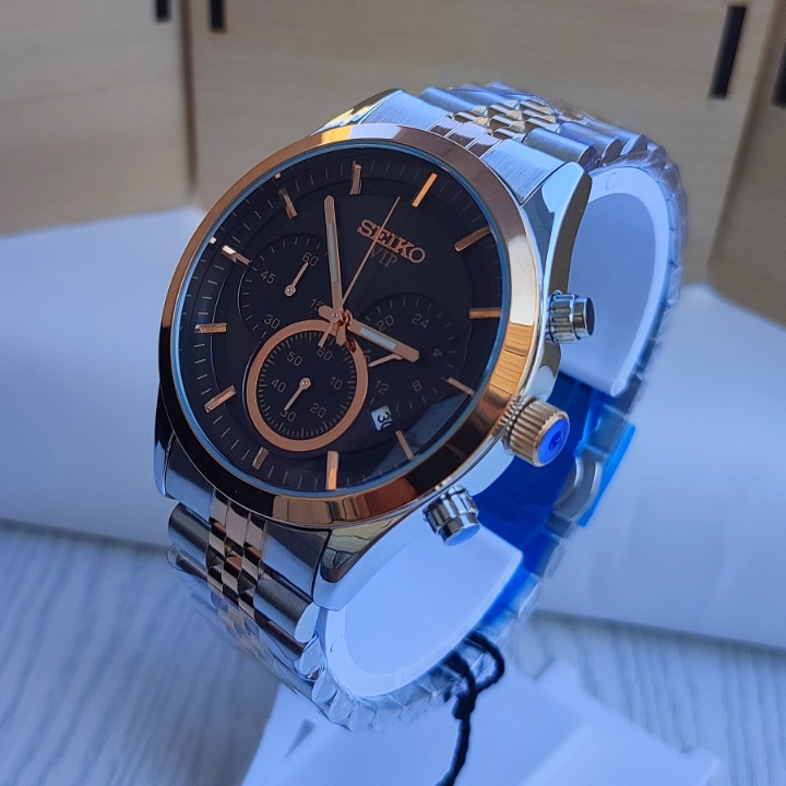 خرید ساعت مردانه سه موتور سیکو استیل