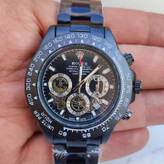 خرید ساعت مردانه رولکس سه موتور مشکی
