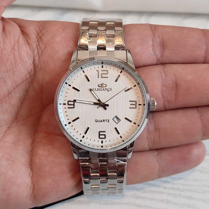 خرید ساعت کادویی مردانه استیل رنگ ثابت ارزان