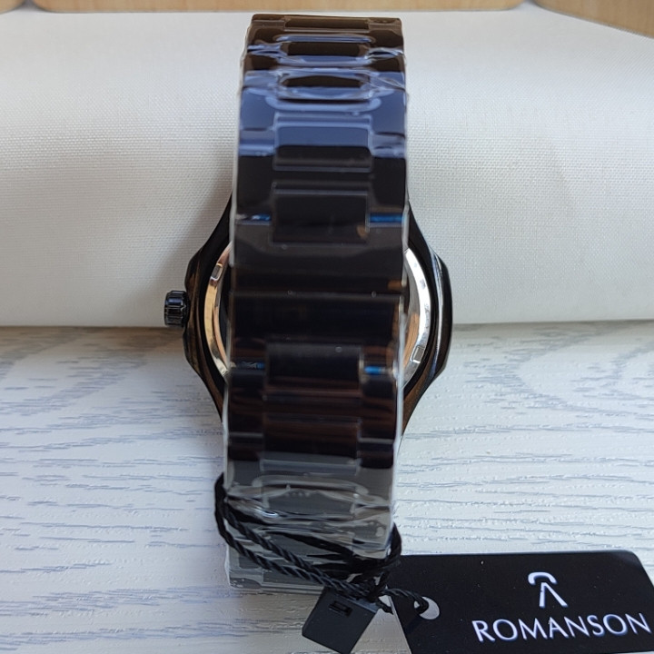 ساعت مشکی استیل مردانه رومانسون مناسب کادو تولد