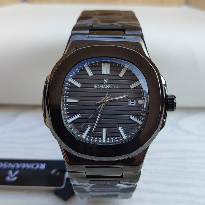 خرید ساعت مردانه مشکی شیک رنگ ثابت