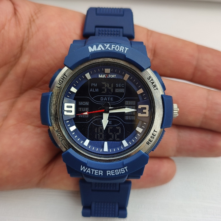خرید ساعت مردانه دو زمانه ضدآب مکس فورت