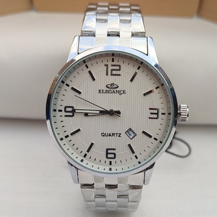 خرید ساعت استیل مردانه نقره ای الگانس مناسب کادو