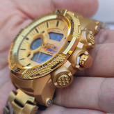 خرید ساعت ضدآب پسرانه دو زمانه فیلامونت طلایی