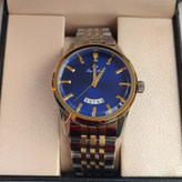 خرید ساعت استیل مردانه طلایی نقره ای گارانتی دار