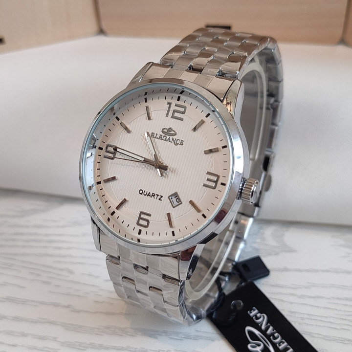 خزید ساعت استیل پسرانه الگانس نقره ای