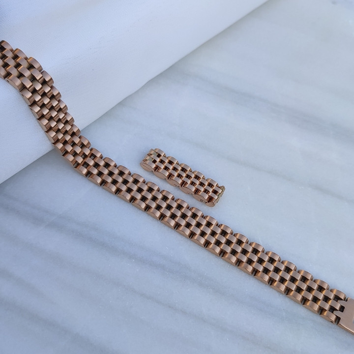 خرید اکسسوری رزگلد مردانه استیل رنگ ثابت