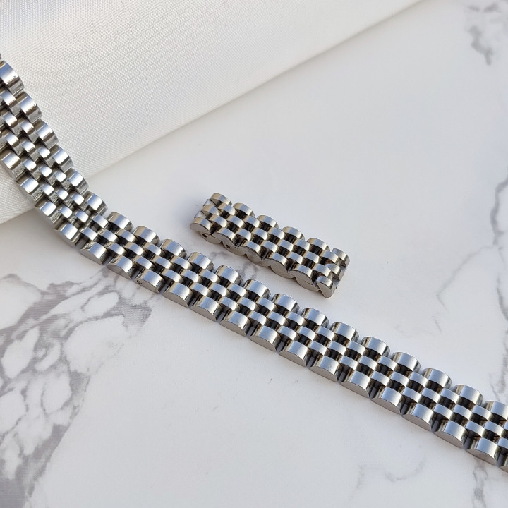 خرید دستبند رولکس نقره ای مردانه رنگ ثابت