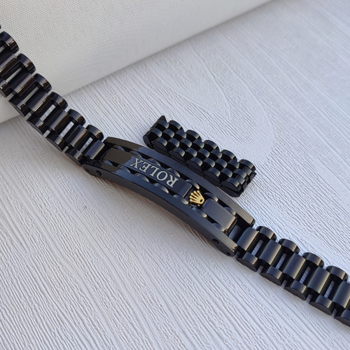 خرید دستبند مشکی مردانه استیل رنگ ثابت