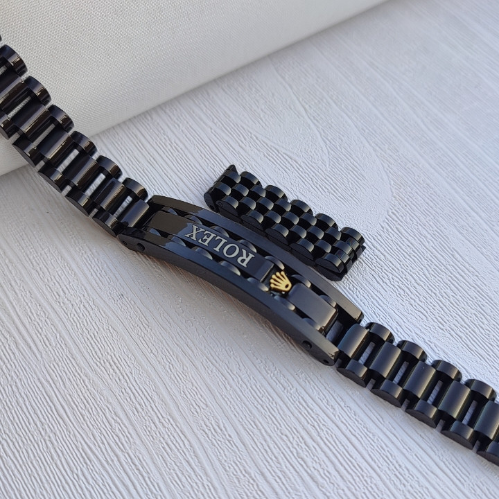 خرید دستبند مشکی مردانه استیل رنگ ثابت