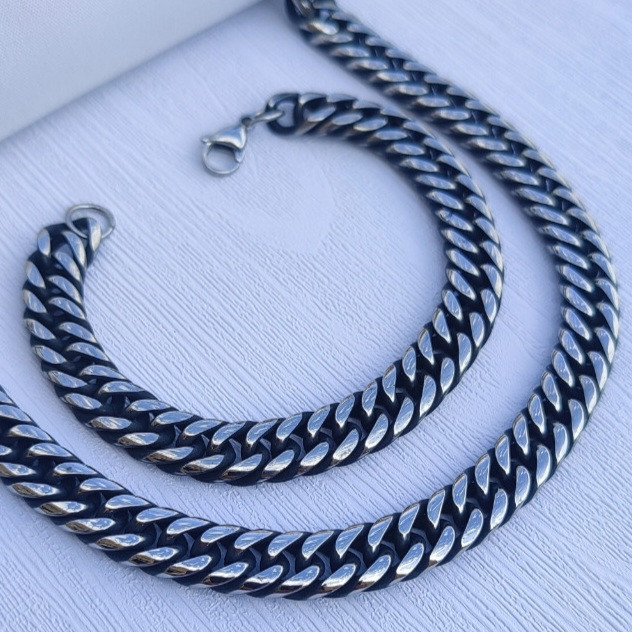 خرید ست گردنبند و دستبند مردانه شیک