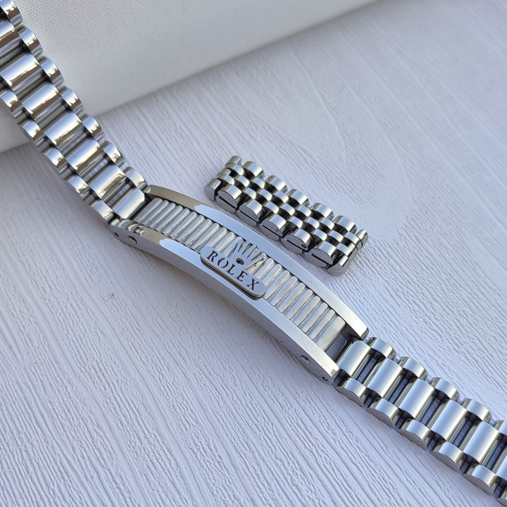 خرید ست انگشتر و دستبند مردانه رولکس نقره ای رنگ ثابت