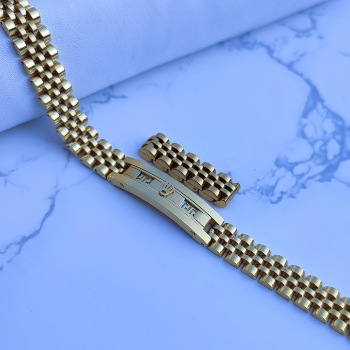 خرید دستبند طلایی مردانه رولکس رنگ ثابت قیمت مناسب