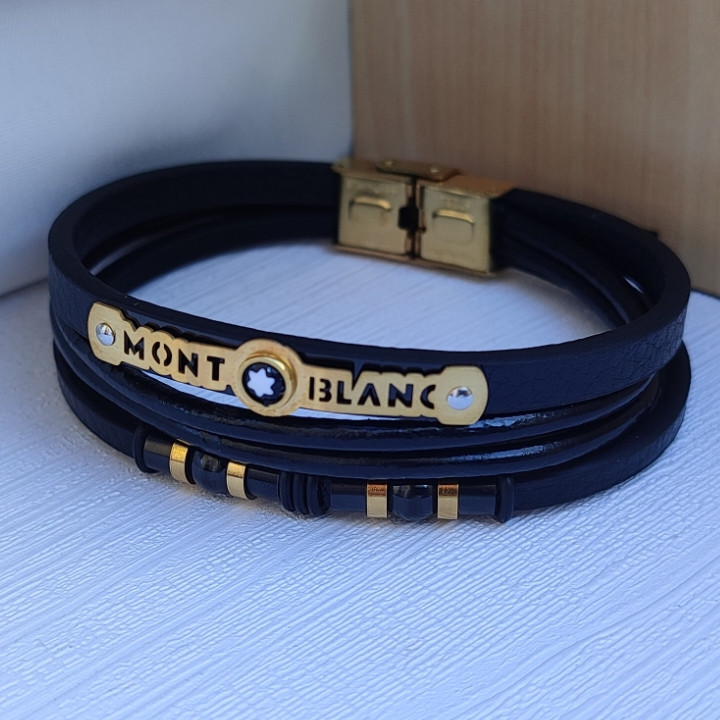 خرید دستبند چرمی مردانه پهن