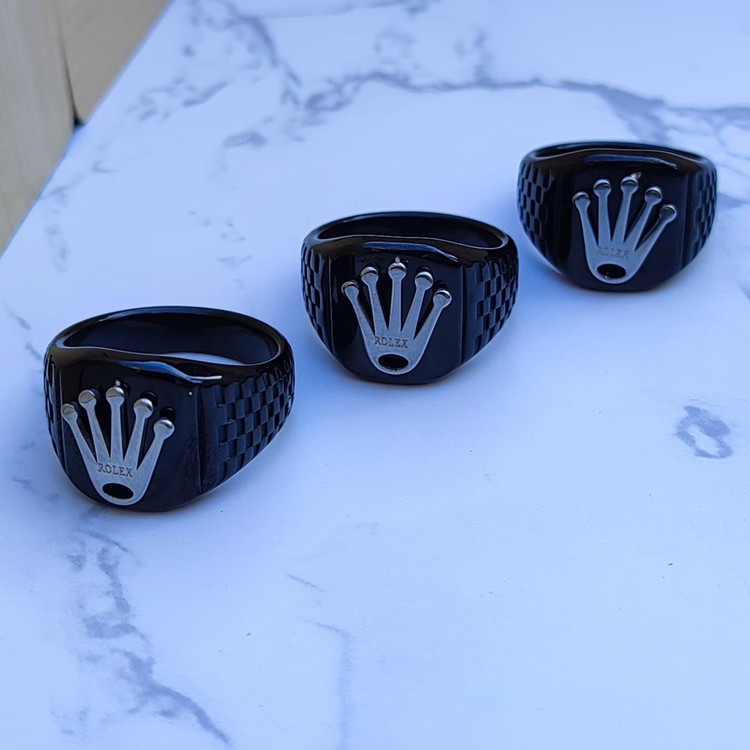 خرید انگشتر مشکی مردانه رولکس