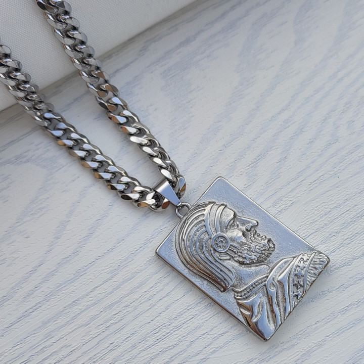 خرید گردنبند کوروش بزرگ استیل رنگ ثابت