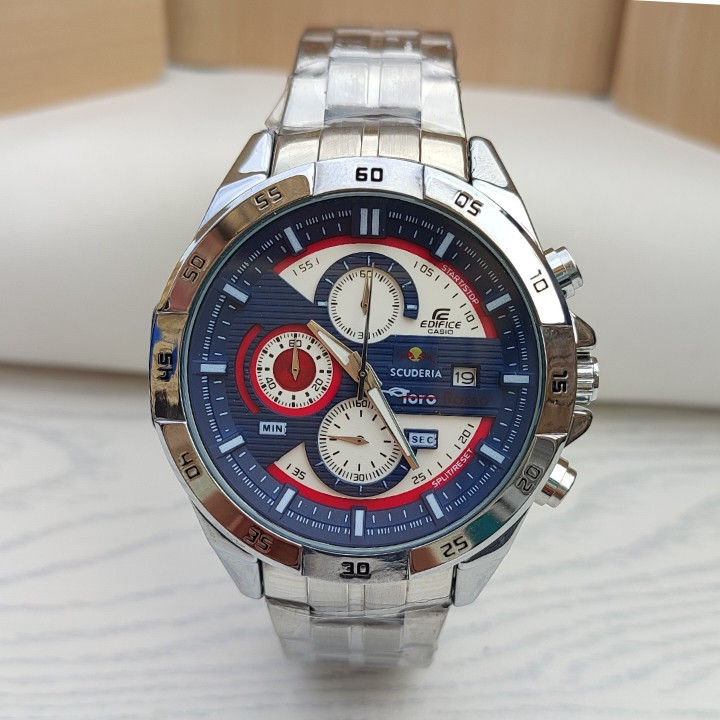 خرید ساعت ادیفایس مردانه نقره ای سه موتور