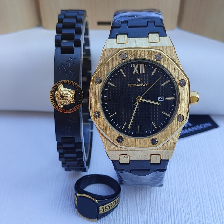 خرید ساعت و دستبند مردانه ست