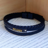 خرید دستبند چرمی بولگاری مردانه