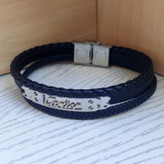 خرید دستبند چرمی پسرانه پهن