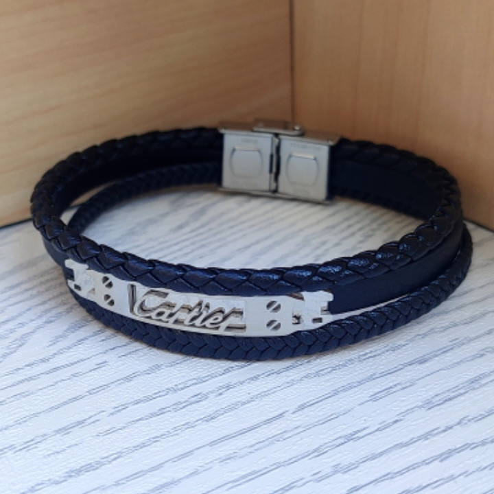 خرید دستبند چرمی پسرانه پهن