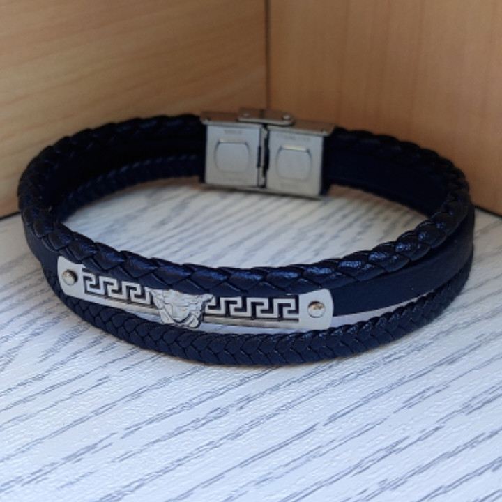 خرید دستبند چرمی مردانه پهن
