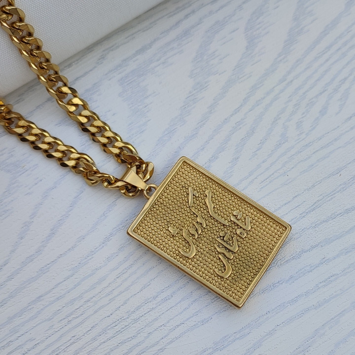 خرید گردنبند کوروش کبیر مردانه رنگ ثابت