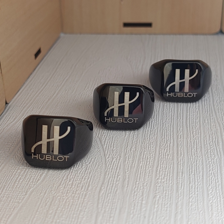 خرید انگشتر مردانه مشکی هابلوت استیل