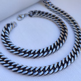 خرید گردنبند دستبند مردانه رنگ ثابت شیک