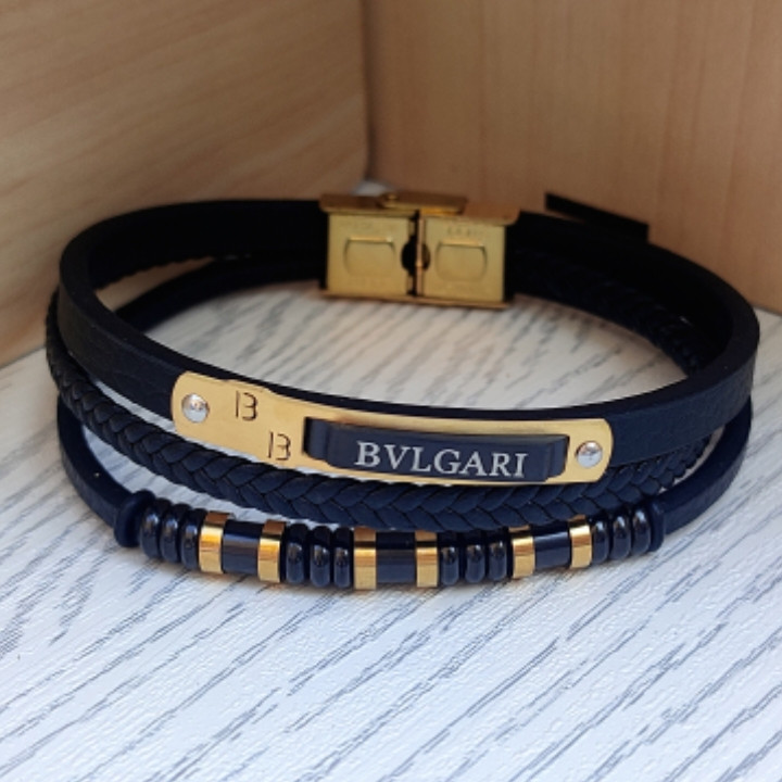 خرید دستبند چرمی پسرانه شیک ارزان