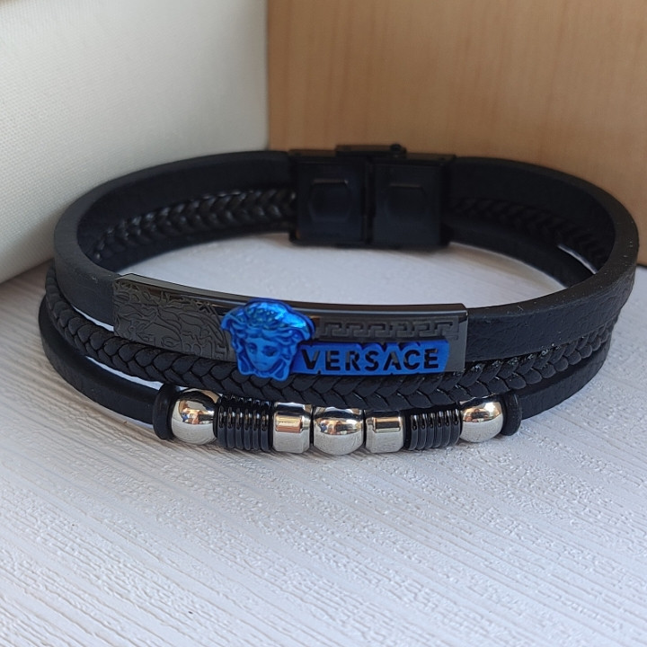 خرید دستبند پسرانه چرمی پهن