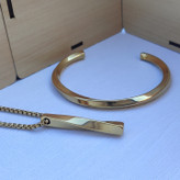 خرید بنگل طلایی پسرانه رنگ ثابت