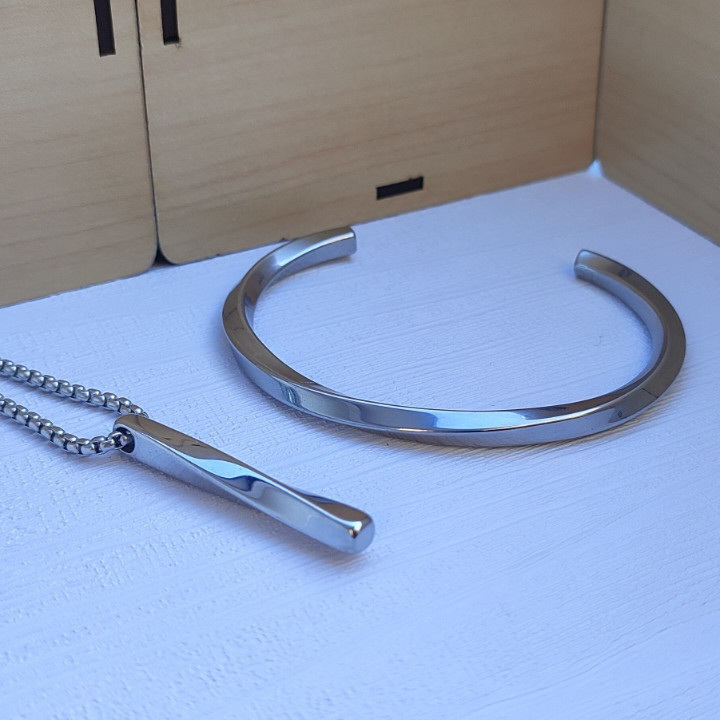 خرید دستبند گردنبند پسرانه ست