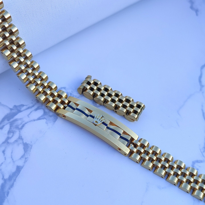 خرید دستبند طلایی مردانه استیل رنگ ثابت