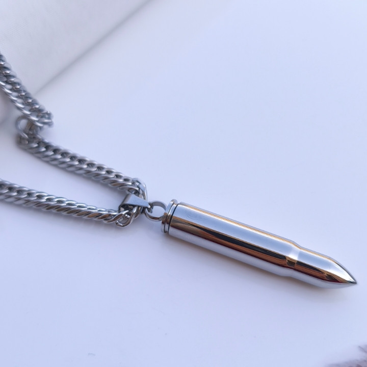 خرید گردنبند فشنگ مردانه رنگ ثابت