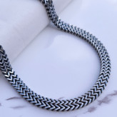 خرید زنجیر سیاه قلم مردانه رنگ ثابت استیل