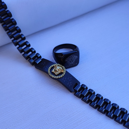 خرید انگشتر مردانه مشکی رنگ ثابت شیک