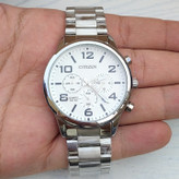 خرید سیتیزن مردانه سه موتور فعال نقره ای