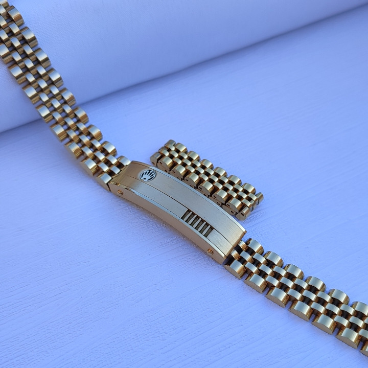 خرید ست دستبند انگشتر رولکس مردانه طلایی رنگ ثابت