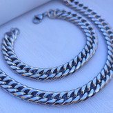 خرید زنجیر و دستبند مردانه کارتیر نقره ای رنگ ثابت