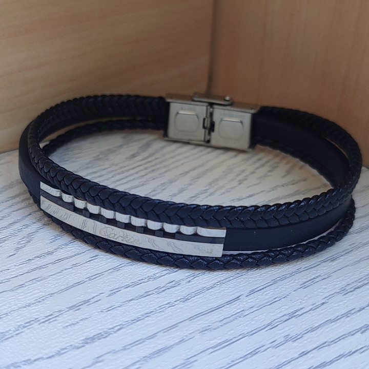 خرید دستبند چرمی مردانه کارتیر سه دور