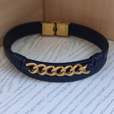 خرید دستبند چرمی پسرانه شیک دو دور