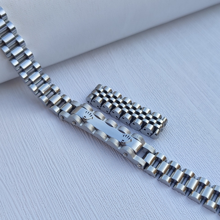 خرید ست دستبند و انگشتر مردانه رولکس رنگ ثابت